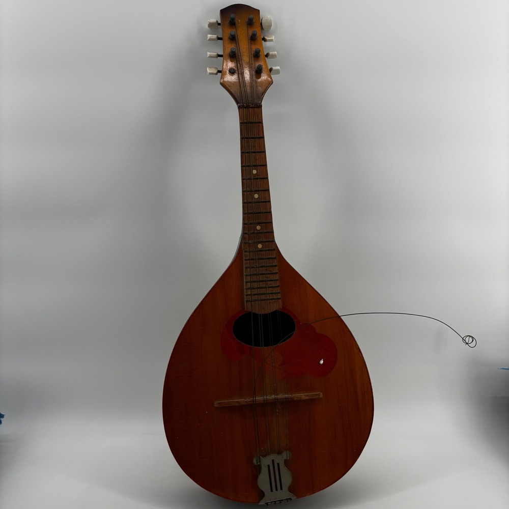 Vtg1972SovietRussian Mandolin Leningrad USSR Folk Instrument Sunburst Balalaika